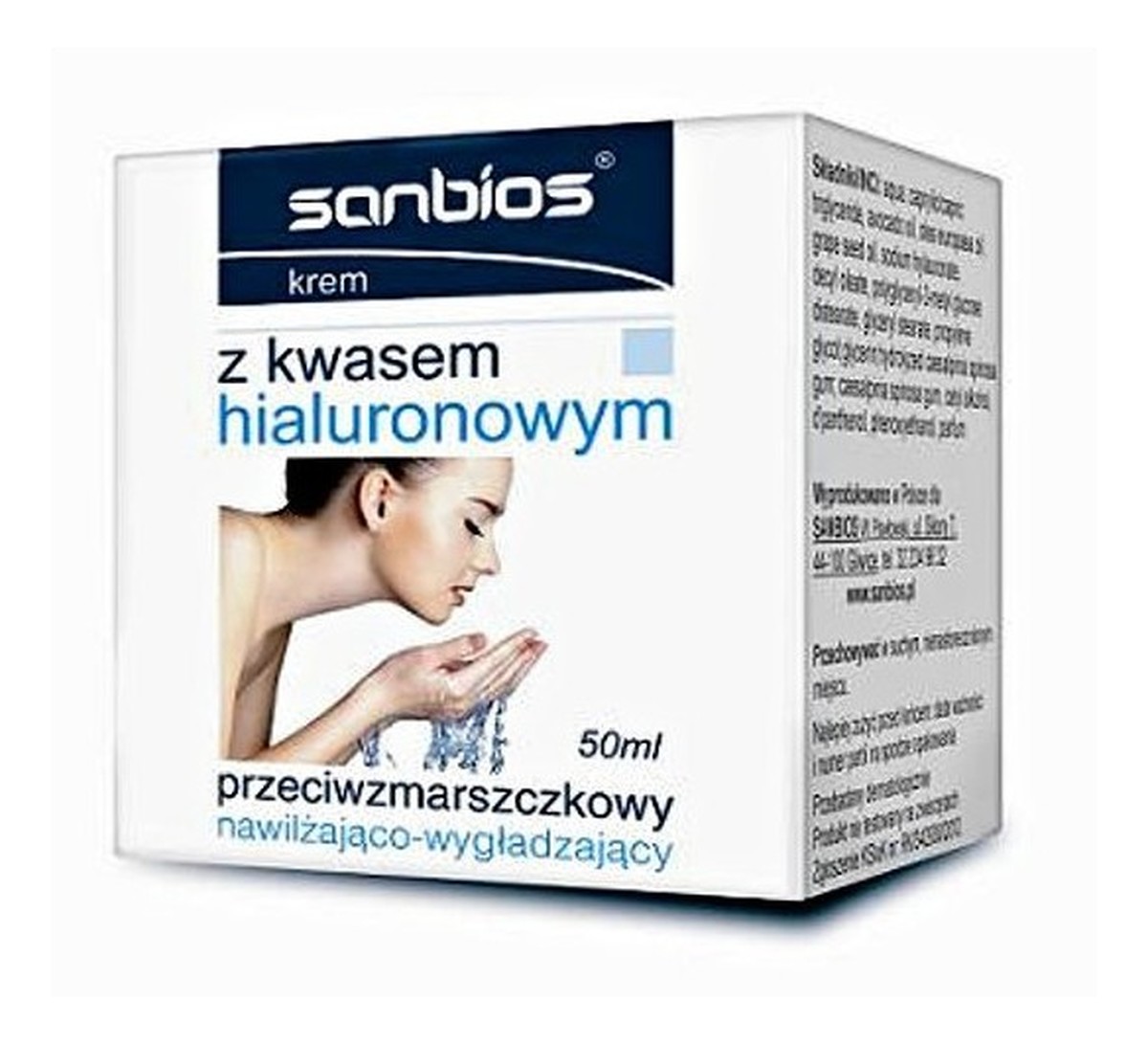 Krem z kwasem hialuronowym przeciwzmarszczkowy nawilżająco-wygładzający