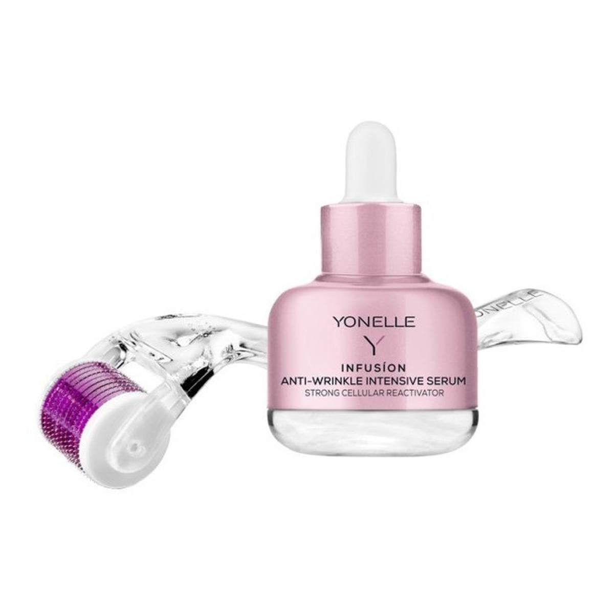 Yonelle Infusion Micro-Needling Treatment zabieg mikronakłuwania infuzyjnego intensywne serum przeciwzmarszkowe 30ml + Mezoroller