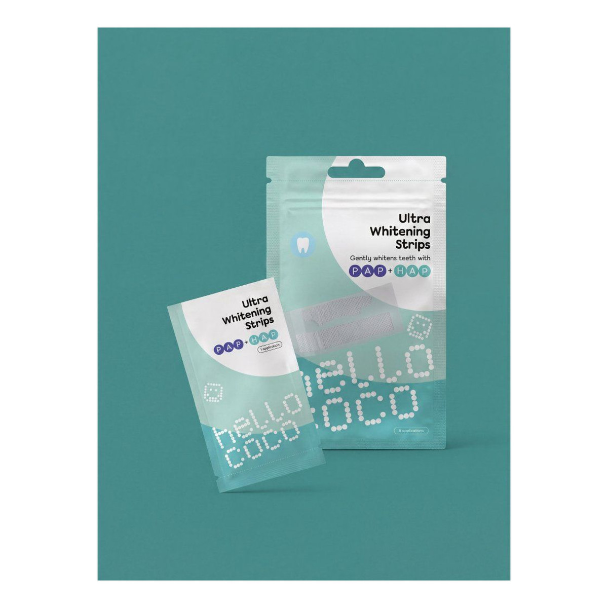 Hello Coco Whitening Strips Paski wybielające z PAP 10szt.