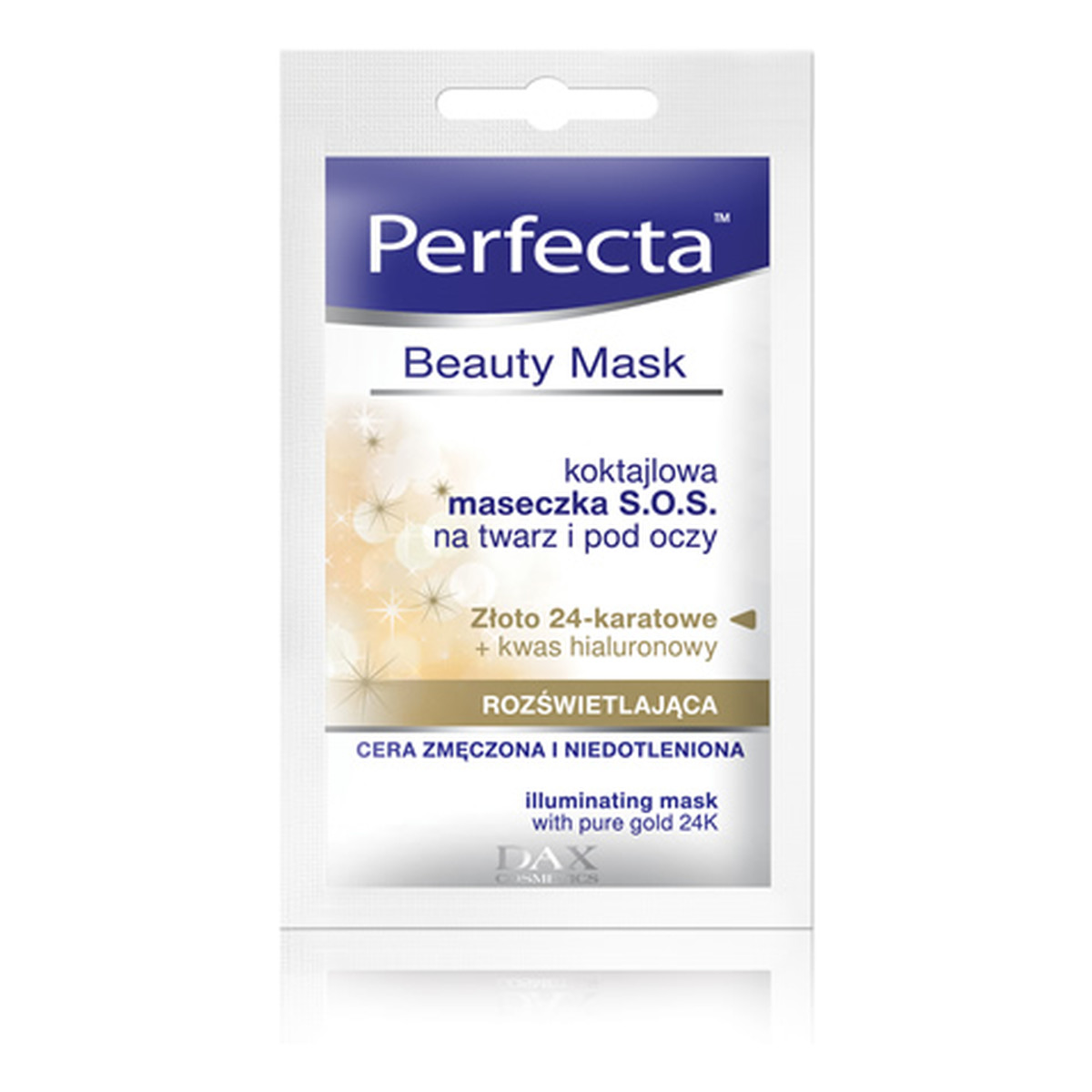 Perfecta Beauty Mask Koktajlowa Maseczka S.O.S. Na Twarz i Pod Oczy Rozświetlająca