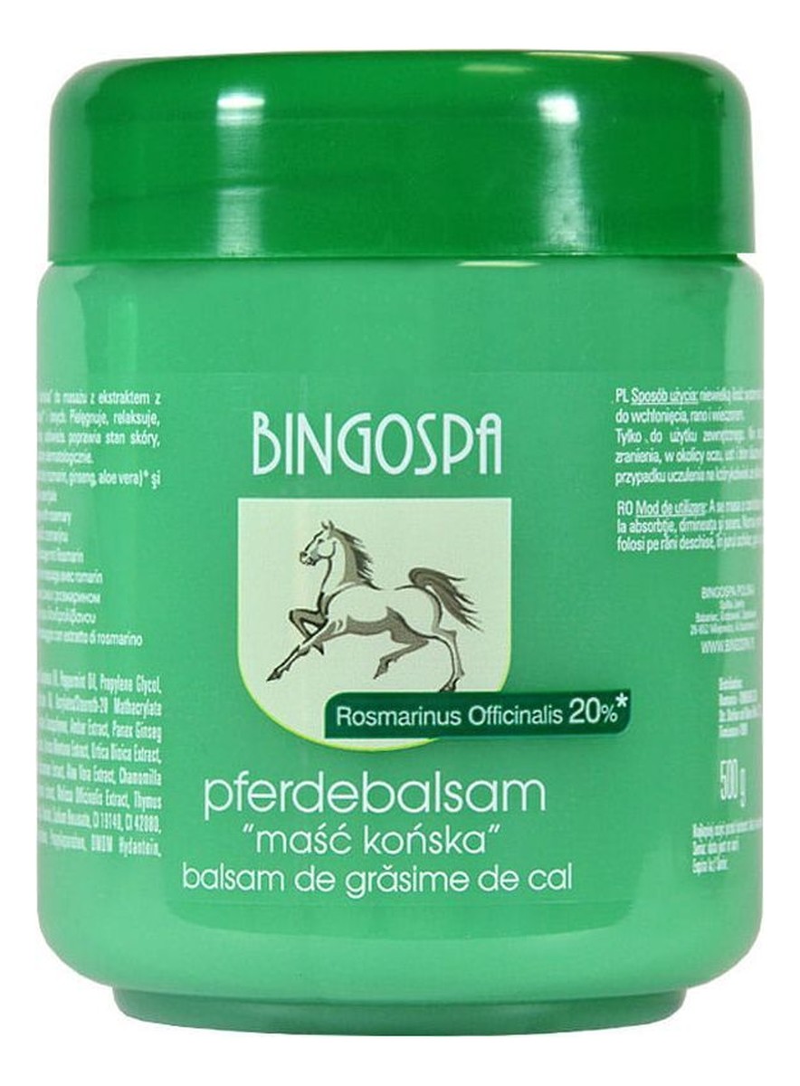 Balsam Maść końska z ekstraktem z rozmarynu