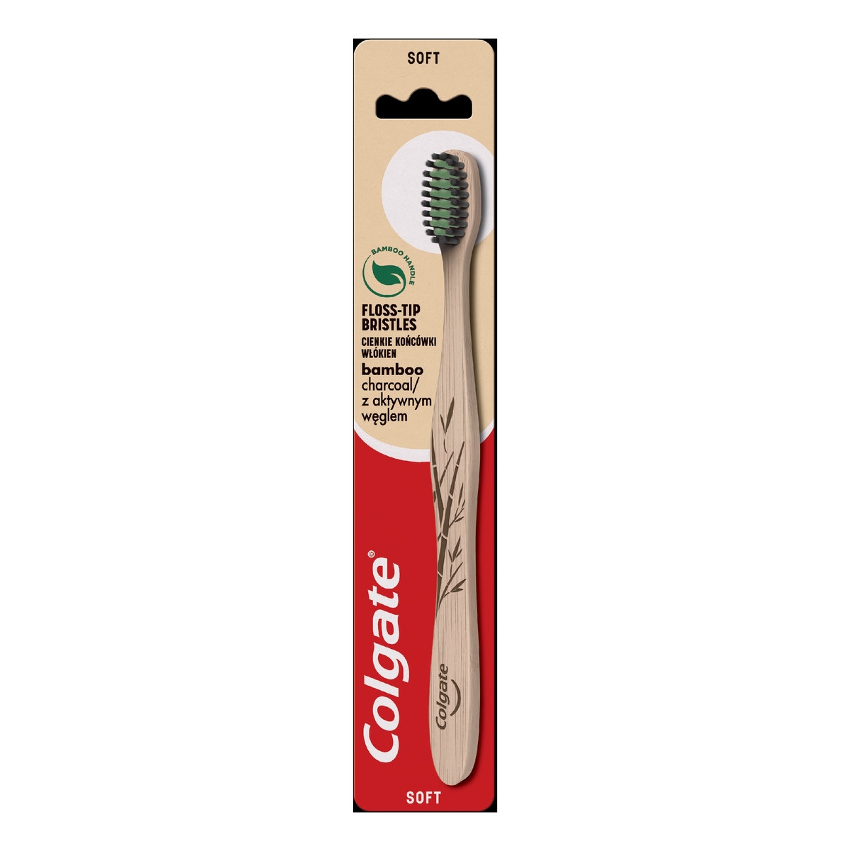 Colgate BAMBOO CHARCOAL SZCZOTECZKA DO ZĘBÓW MIĘKKA