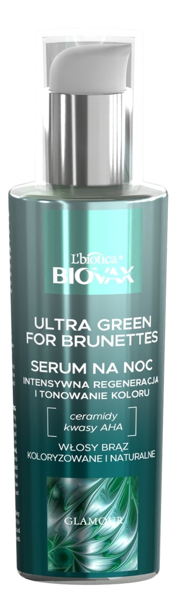 Glamour ultra green for brunettes serum do włosów na noc dla brunetek