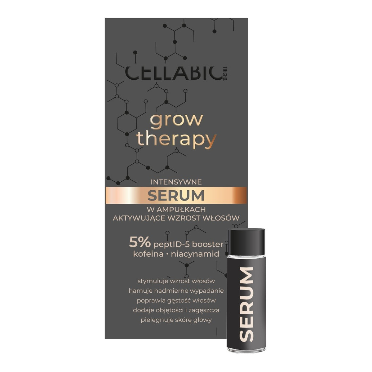 Cellabic Tricho grow therapy men intensywne serum w ampułkach aktywujące wzrost włosów-dla mężczyzn 31.5ml