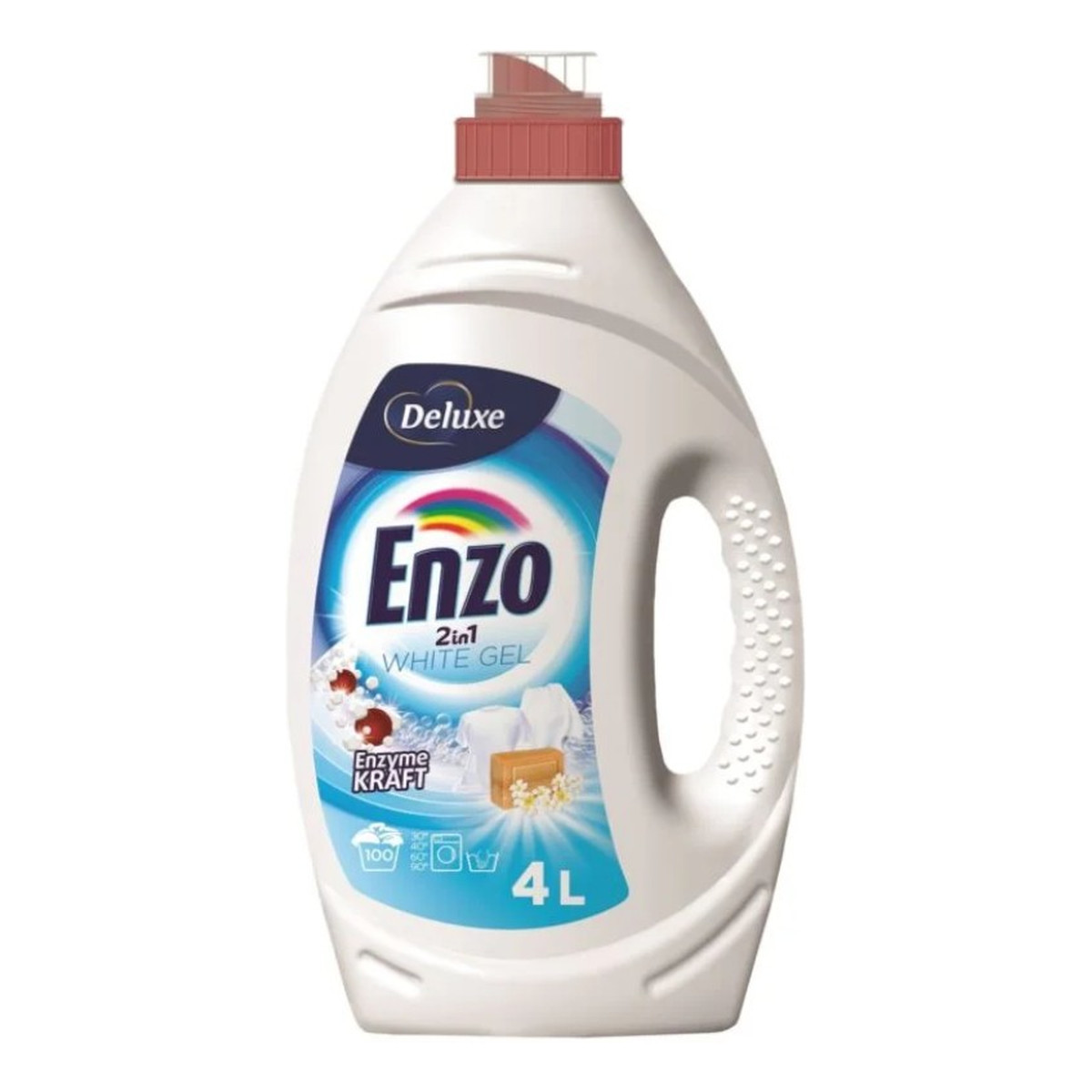 Deluxe Enzo Żel do prania białego 2w1 4l