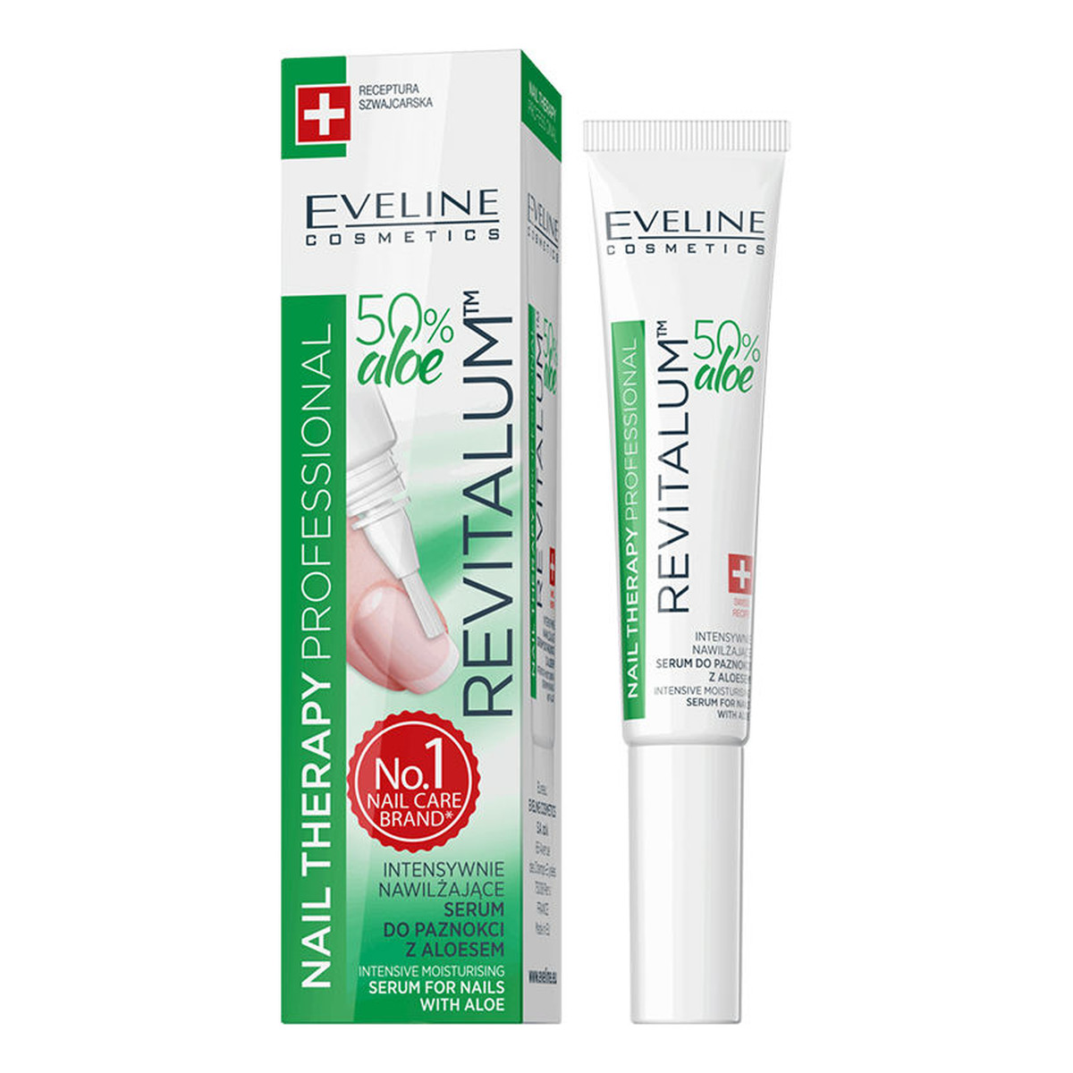 Eveline Nail Therapy Revitalum Nawilżające serum do paznokci z aloesem 8ml