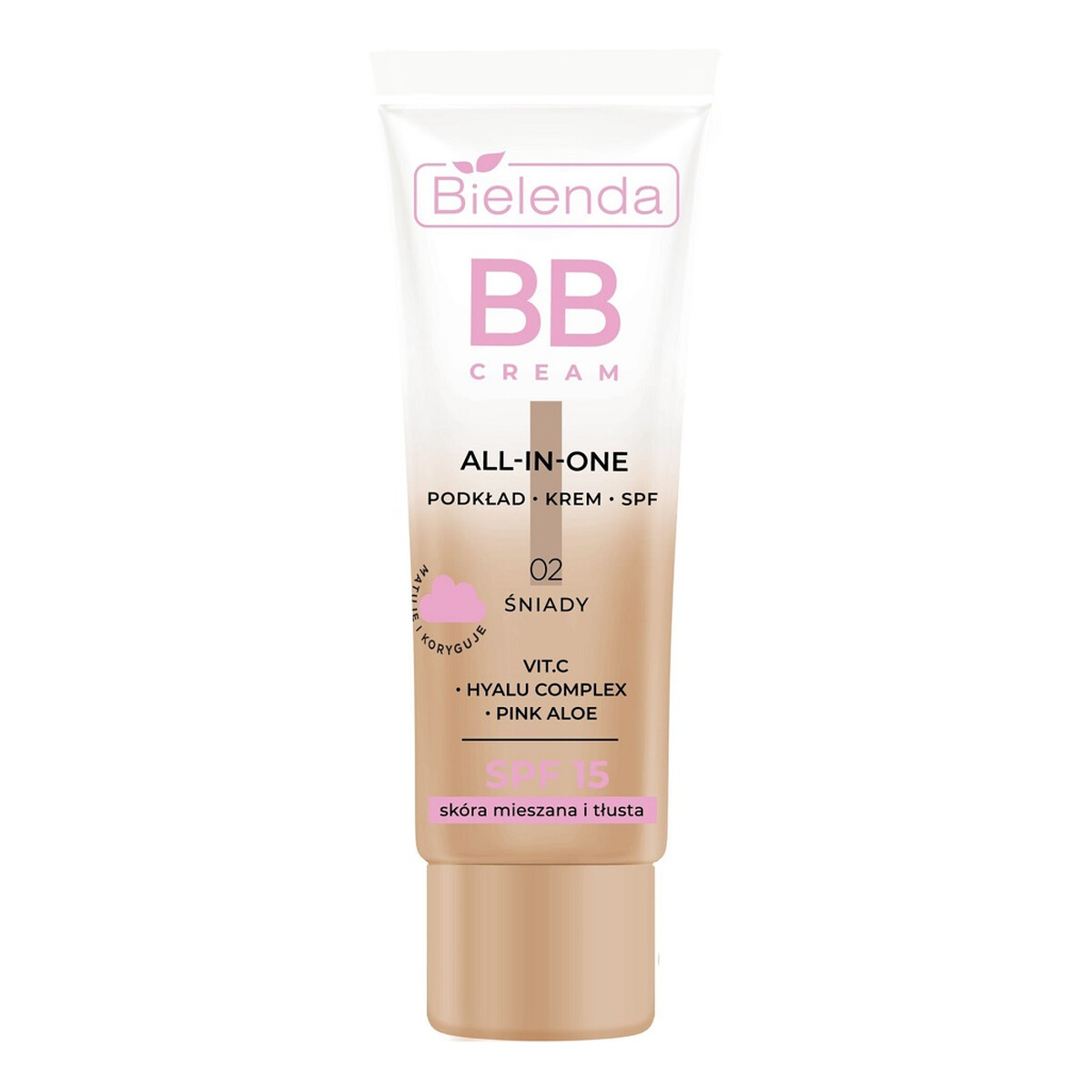 Bielenda ALL IN ONE BB CREAM skóra mieszana i tłusta odcień 30g