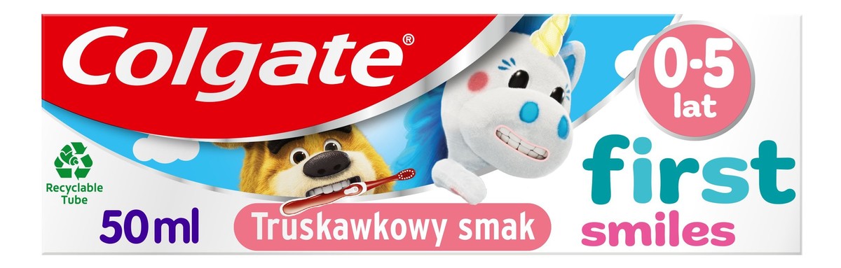 Pasta do zębów dla dzieci 0-5 First Smiles - Smak Truskawkowy