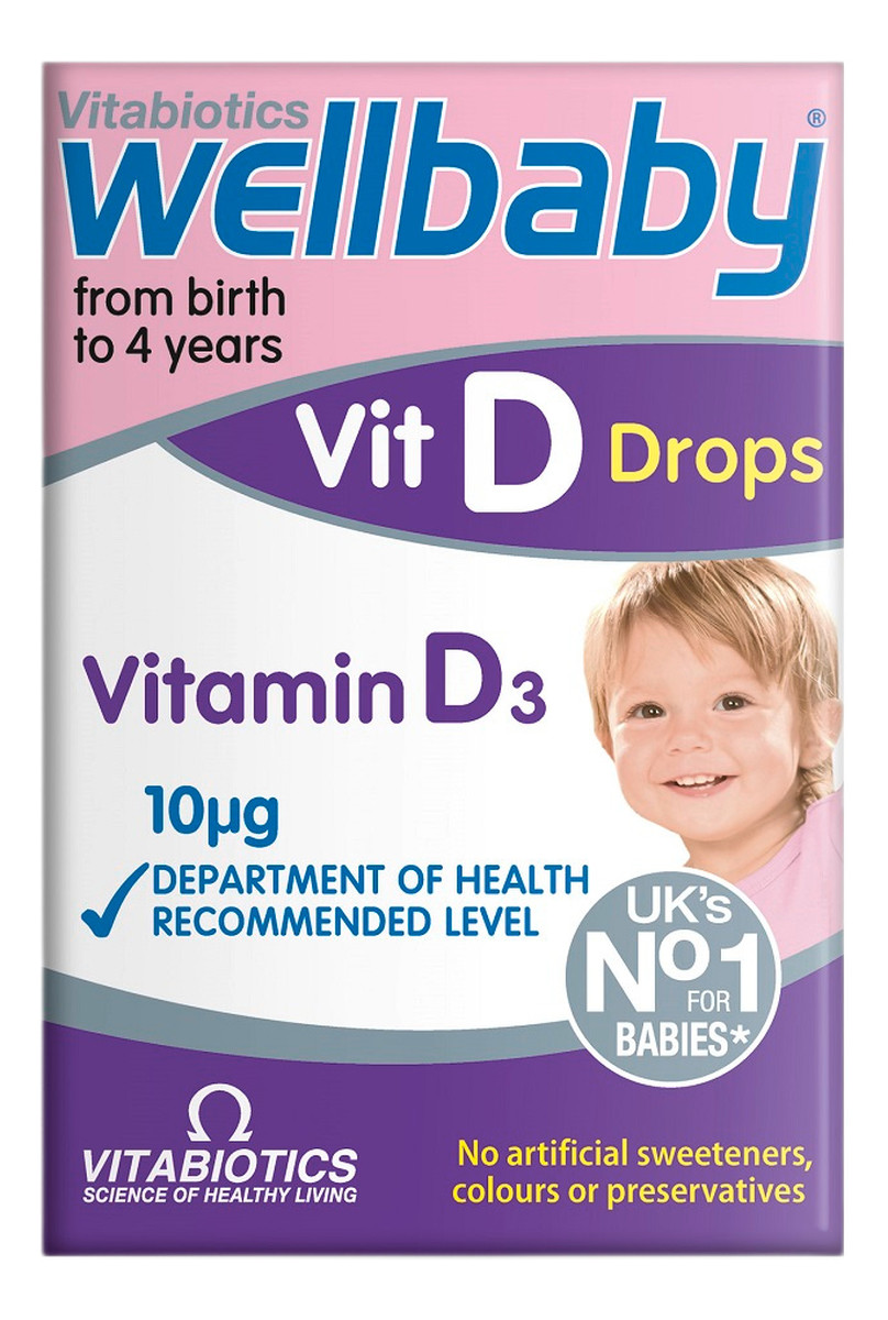 Wellbaby vitamin d drops witamina d w kroplach