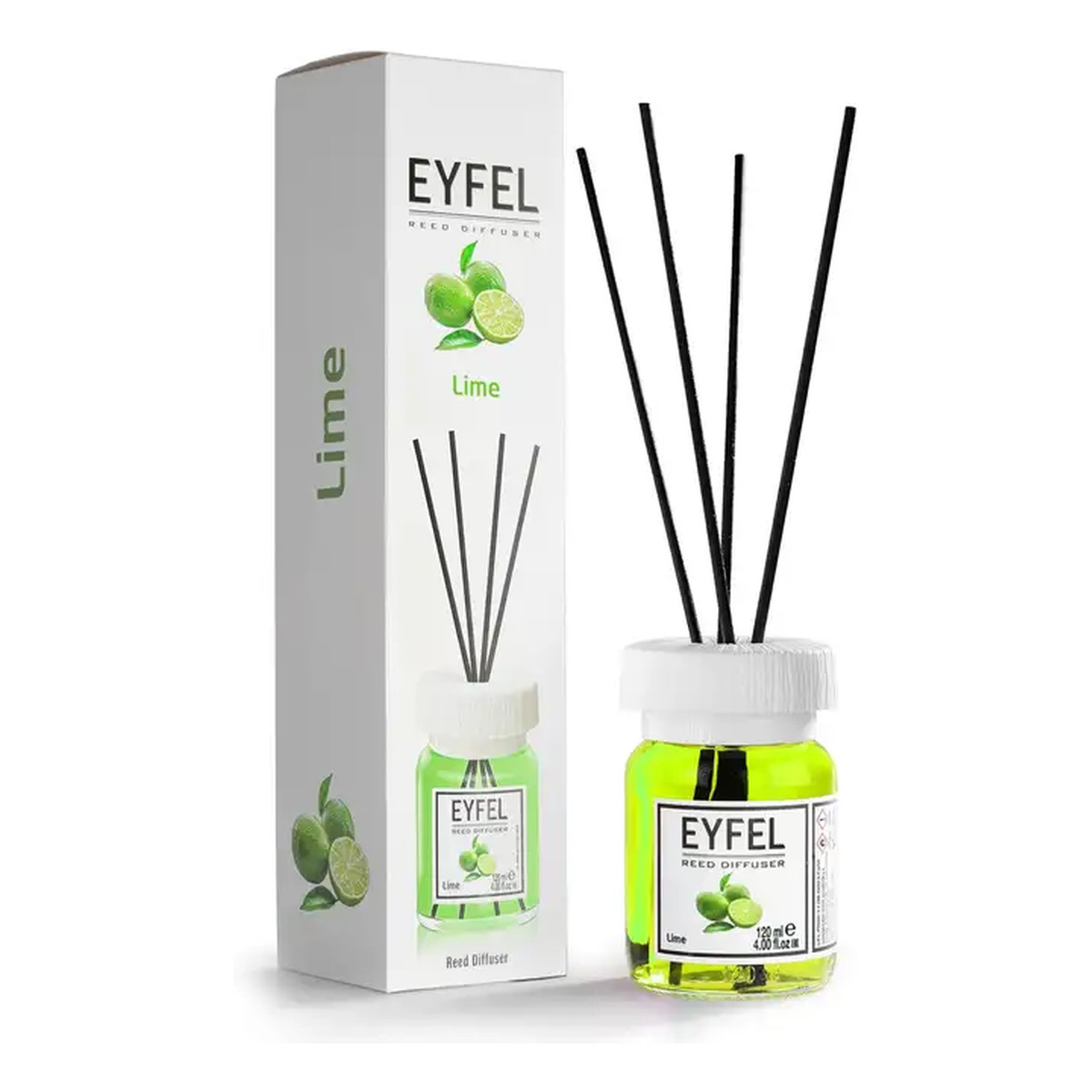 Eyfel Dyfuzor zapachowy z patyczkami Limonka 120ml