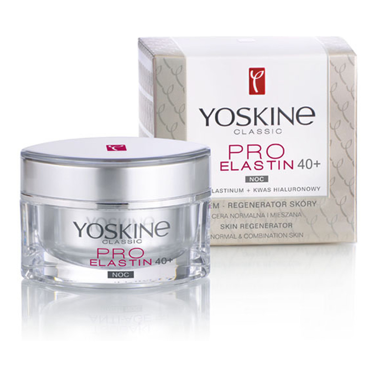 Yoskine Classic Pro Elastin 40+ Krem Regenerator Skóry Na Noc 50ml