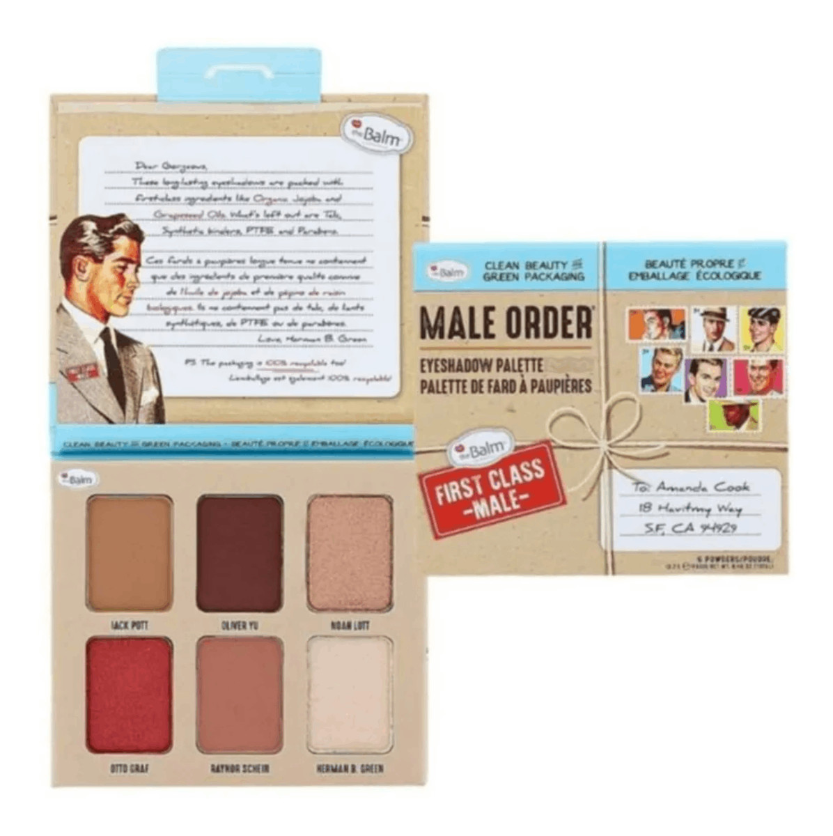 Male Order First Class Eyeshadow Palette Paleta cieni do powiek