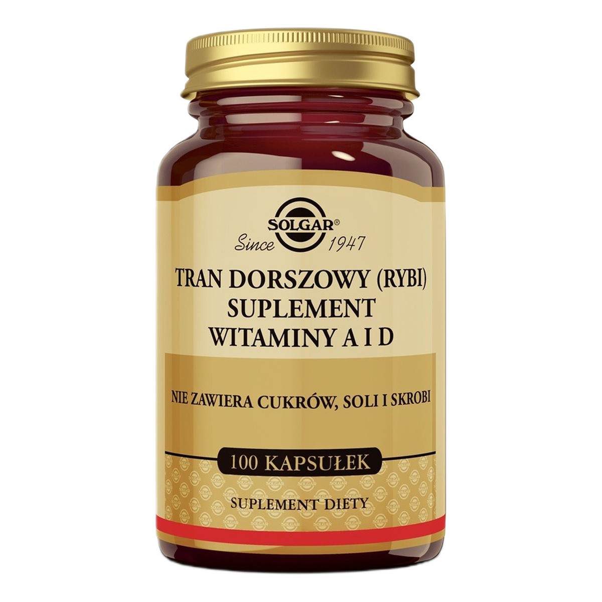 Solgar Tran dorszowy suplement diety 100 kapsułek