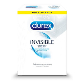 Prezerwatywy invisible dla większej bliskości 24 szt cienkie