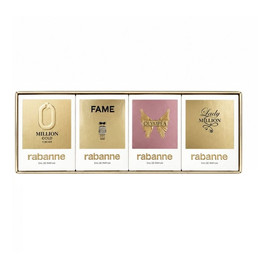 Feminine zestaw Lady Million woda perfumowana 5ml + Fame woda perfumowana 4ml + Olympea woda perfumowana 6ml + Million Gold woda perfumowana 5ml