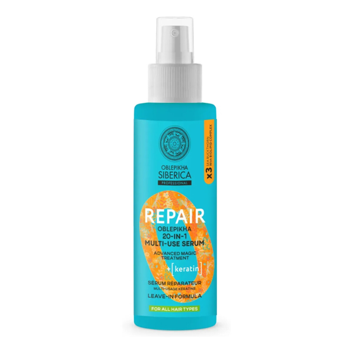 Natura Siberica Oblepikha repair serum regenerujące do włosów 20w1 200ml