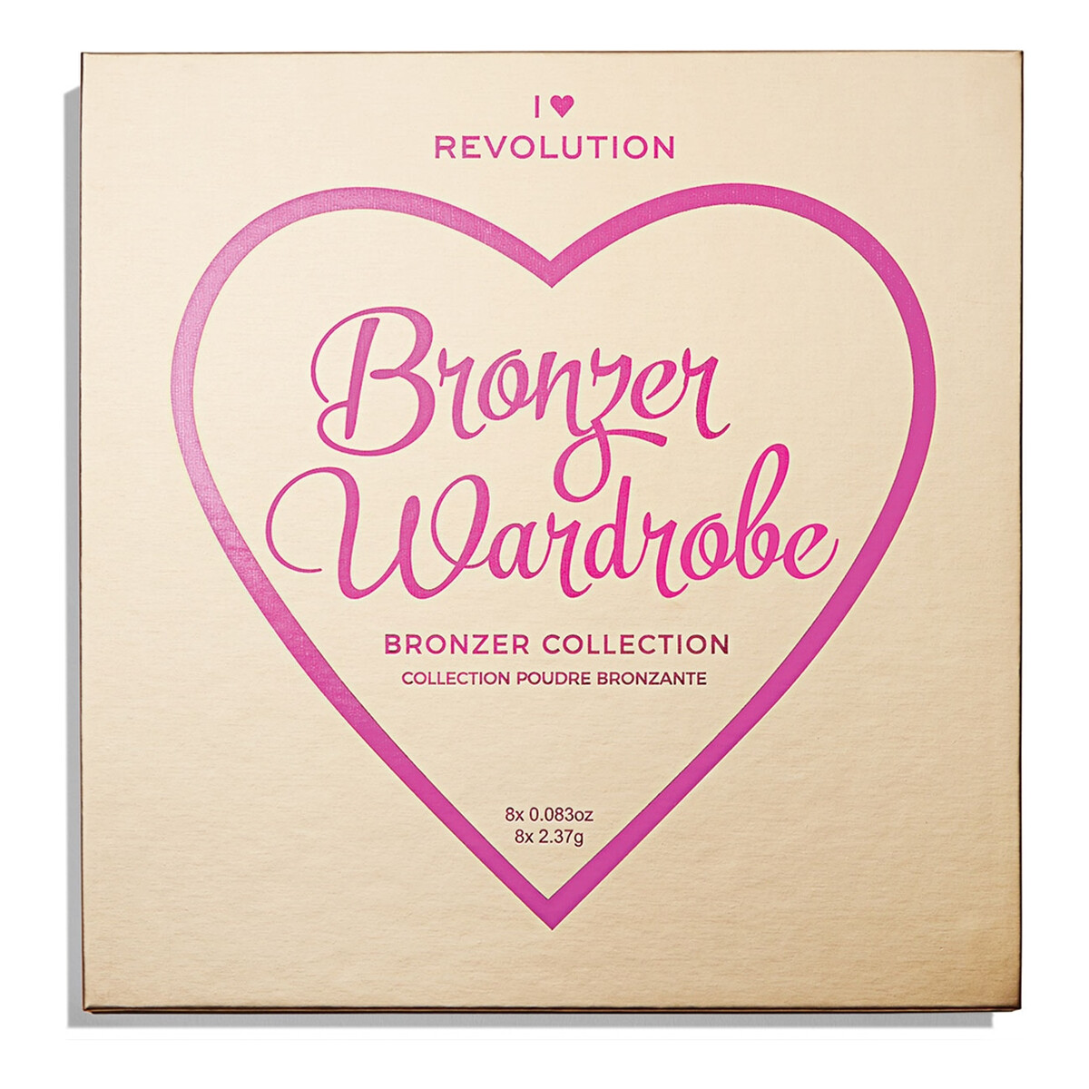 Makeup Revolution I Heart Makeup Bronzer Wardrobe paleta bronzerów do twarzy