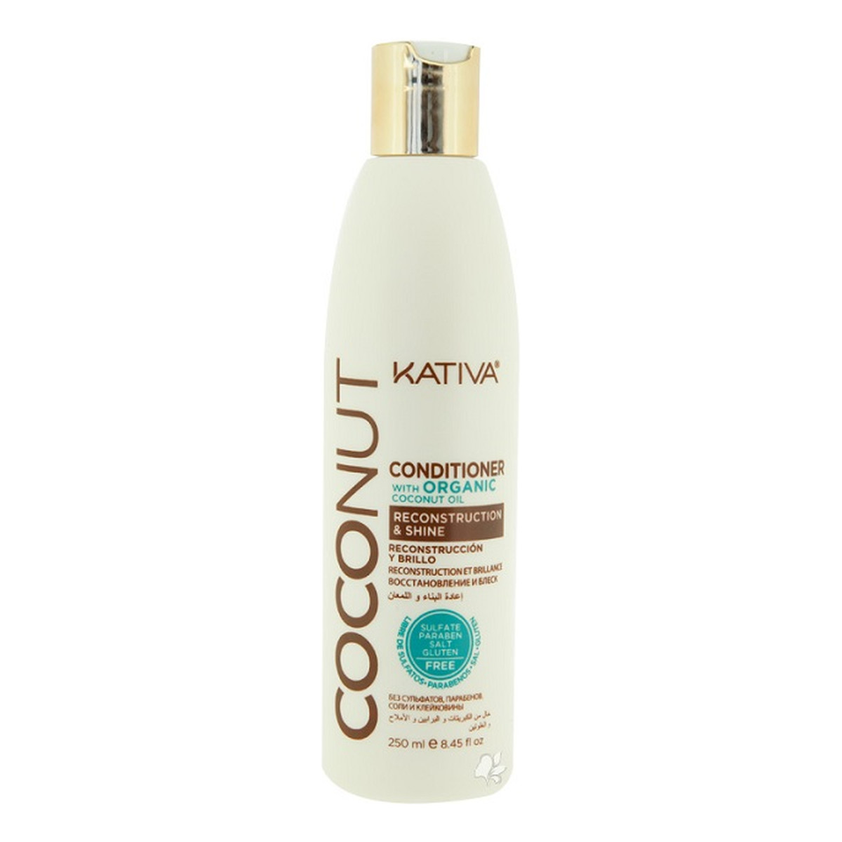 Kativa Coconut Conditioner Kokosowa odżywka do włosów odbudowująca i nadająca połysku 250ml