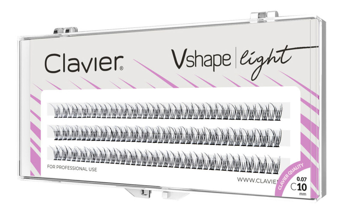 Sztuczne rzęsy kępki C-10mm