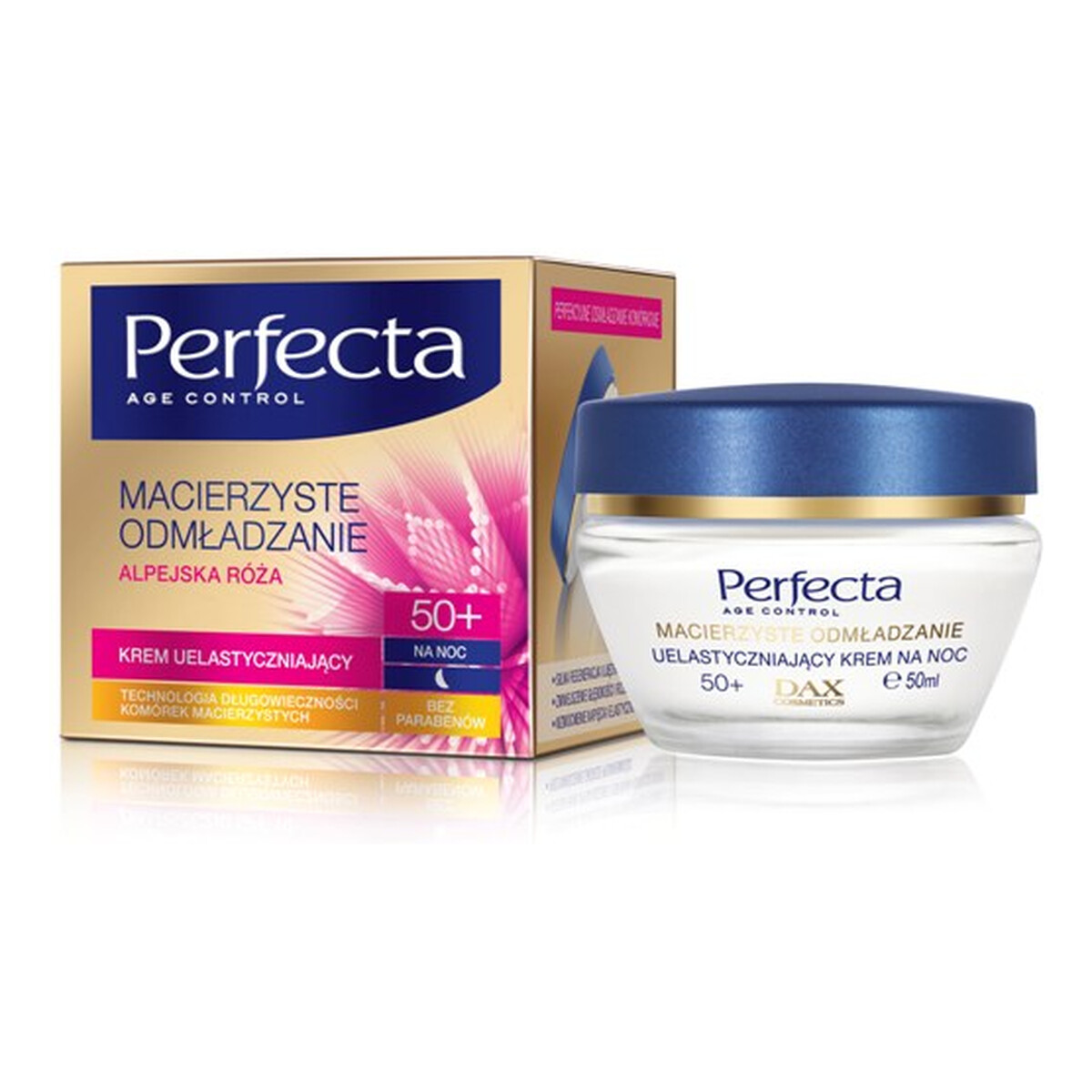 Perfecta Age Control Macierzyste Odmładzanie 50+ Krem Uelastyczniający Na Noc 50ml
