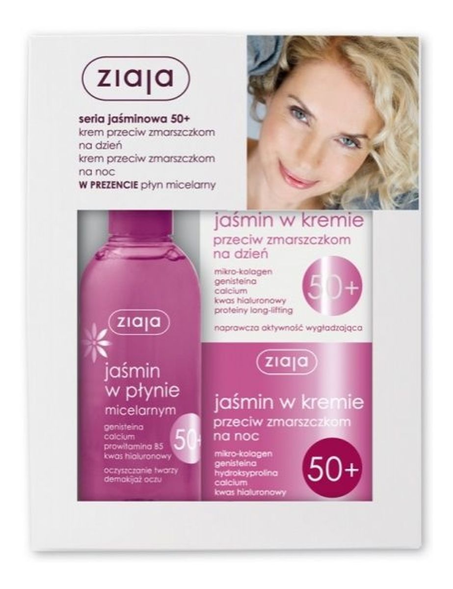 Zestaw Jaśmin w Kremie Na Dzień & Jaśmin w Kremie Na Noc & Jaśmin w Płynie Micelarnym