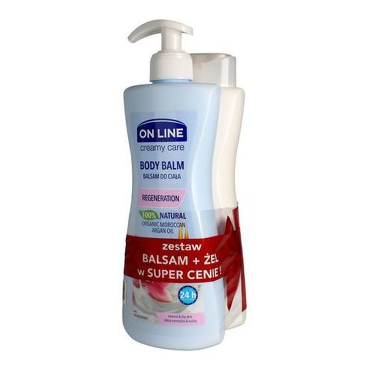 On Line Creamy Care DUO Olej Arganowy balsam do ciała +żel pod prysznic