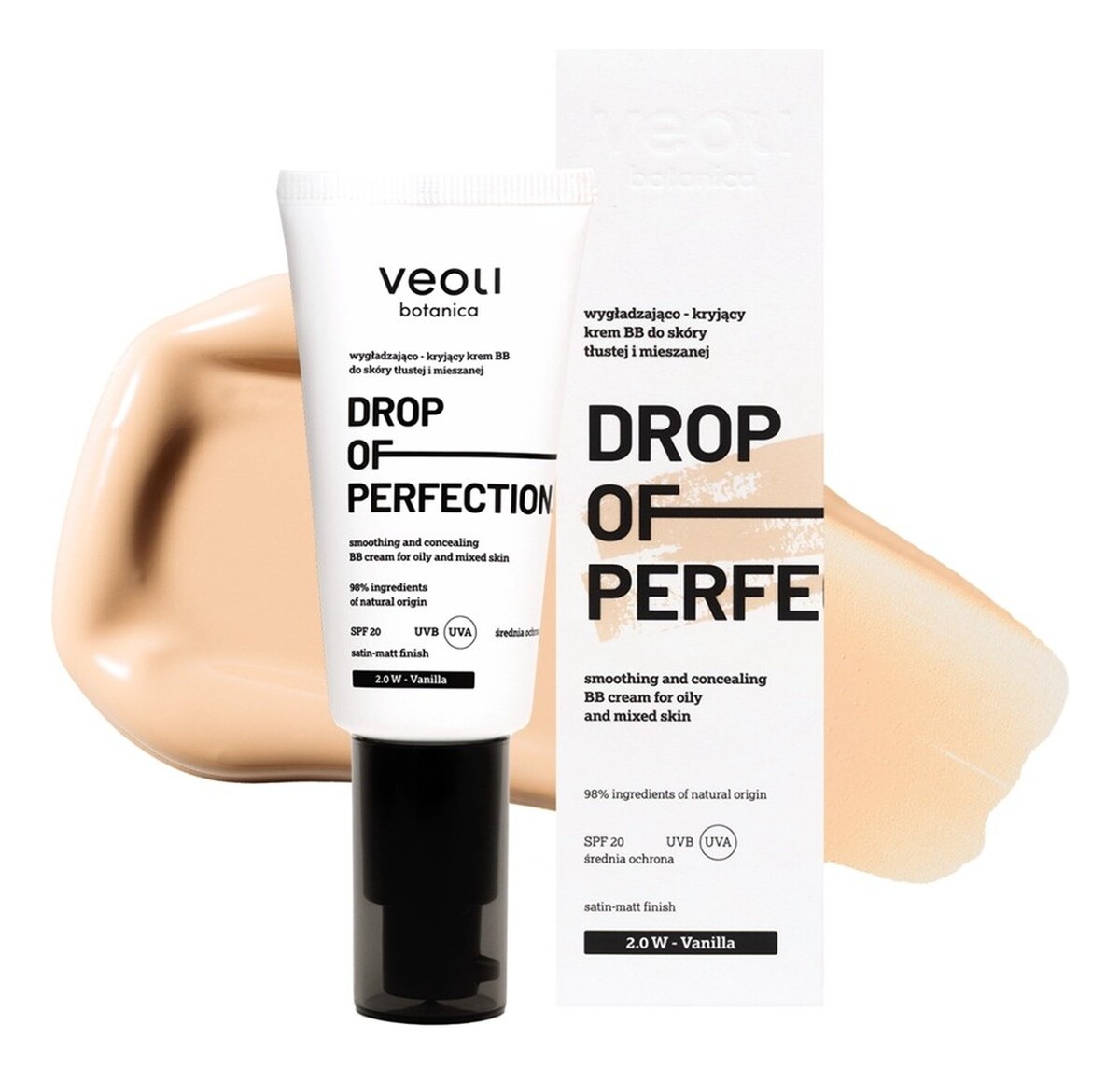 Krem bb do skóry tłustej i mieszanej 2.0 w vanilla