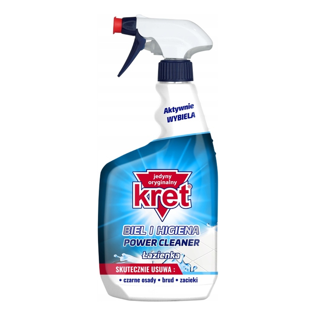 Kret Power cleaner biel i higiena płyn do czyszczenia łazienki 620ml