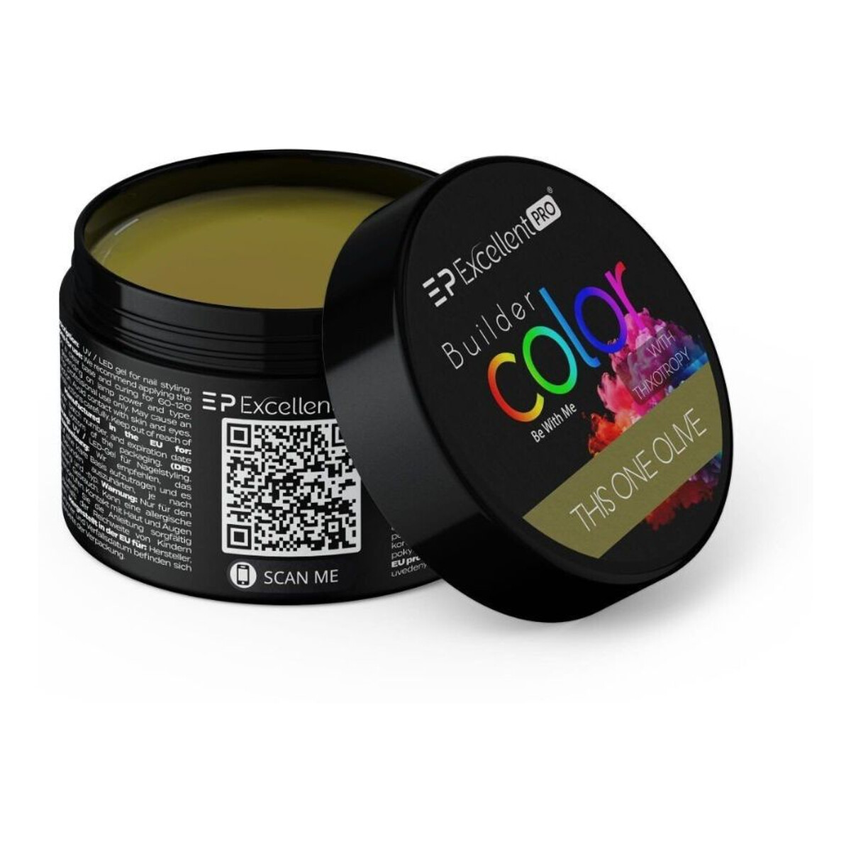 Excellent PRO Builder Color With Thixotropy Żel budujący this one olive 15g