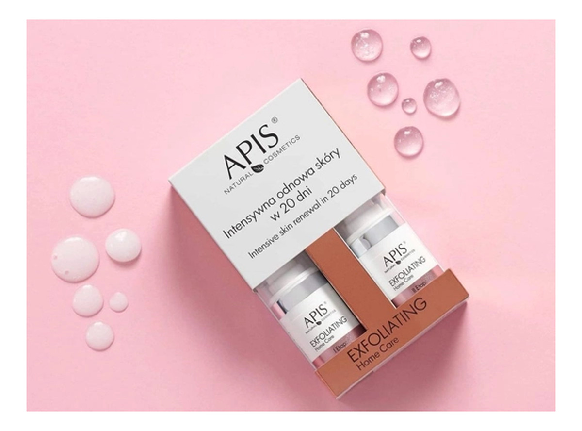 Face Exfoliating Set Intensywna odnowa skóry w 20 dni zestaw emulsja 10% 15ml + żel 15% 15ml