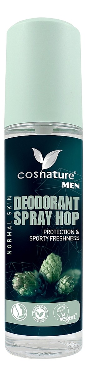 Naturalny dezodorant w sprayu z wyciągiem z szyszek chmielu dla mężczyzn