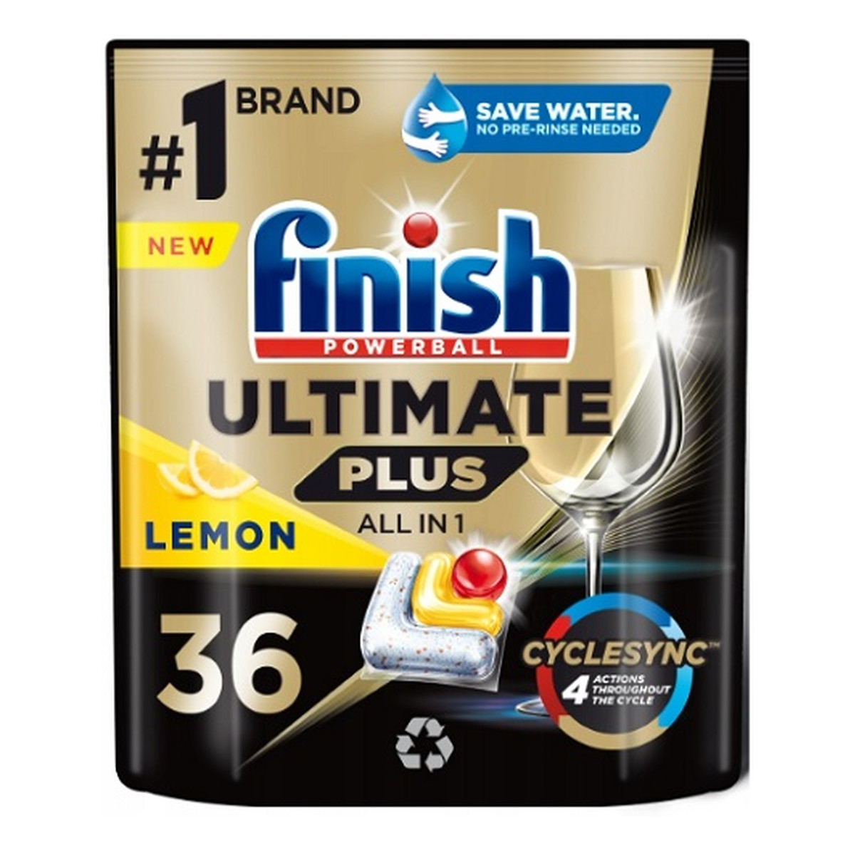 Finish Ultimate plus kapsułki do zmywarki lemon 36szt