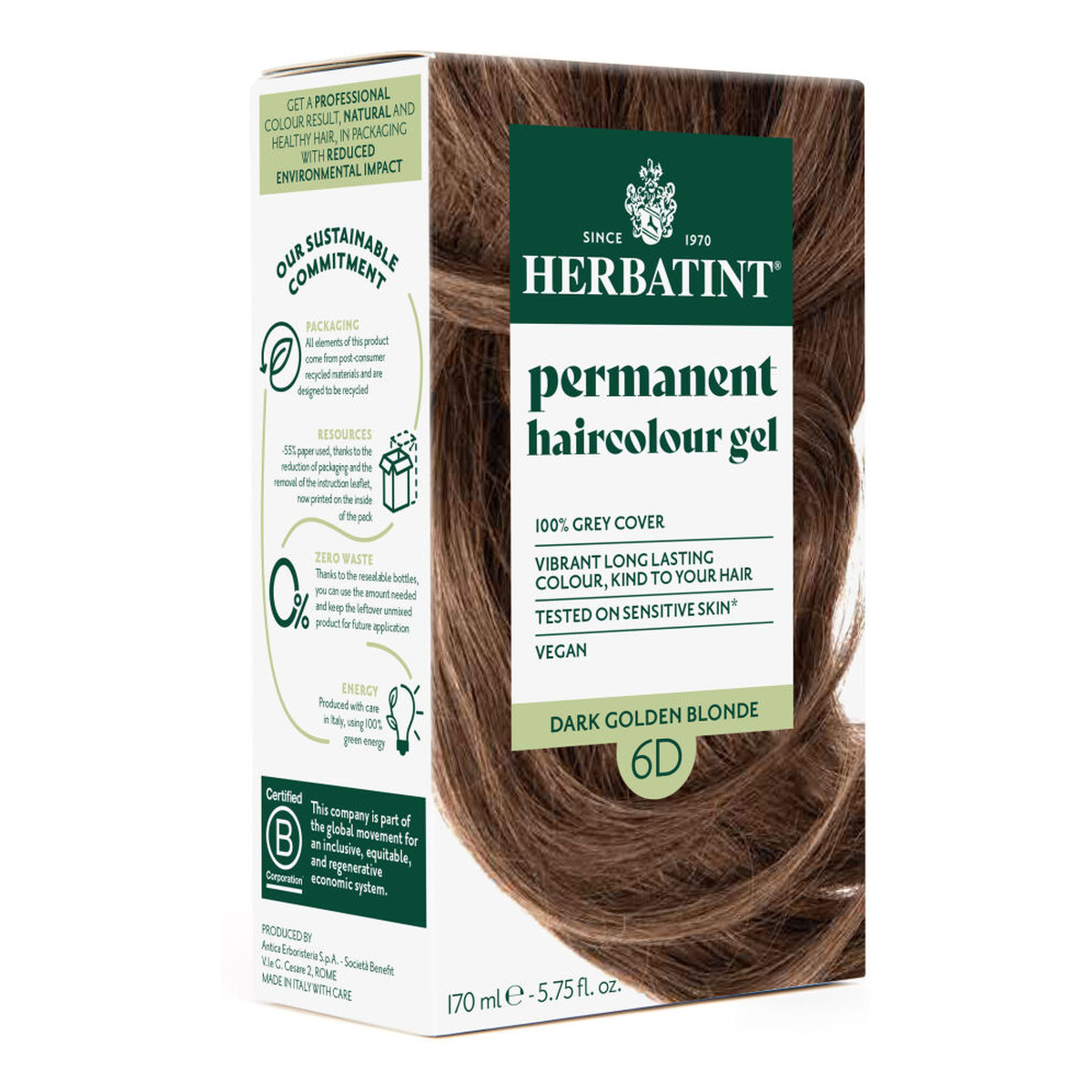 Herbatint Trwała Ziołowa farba do włosów 170ml