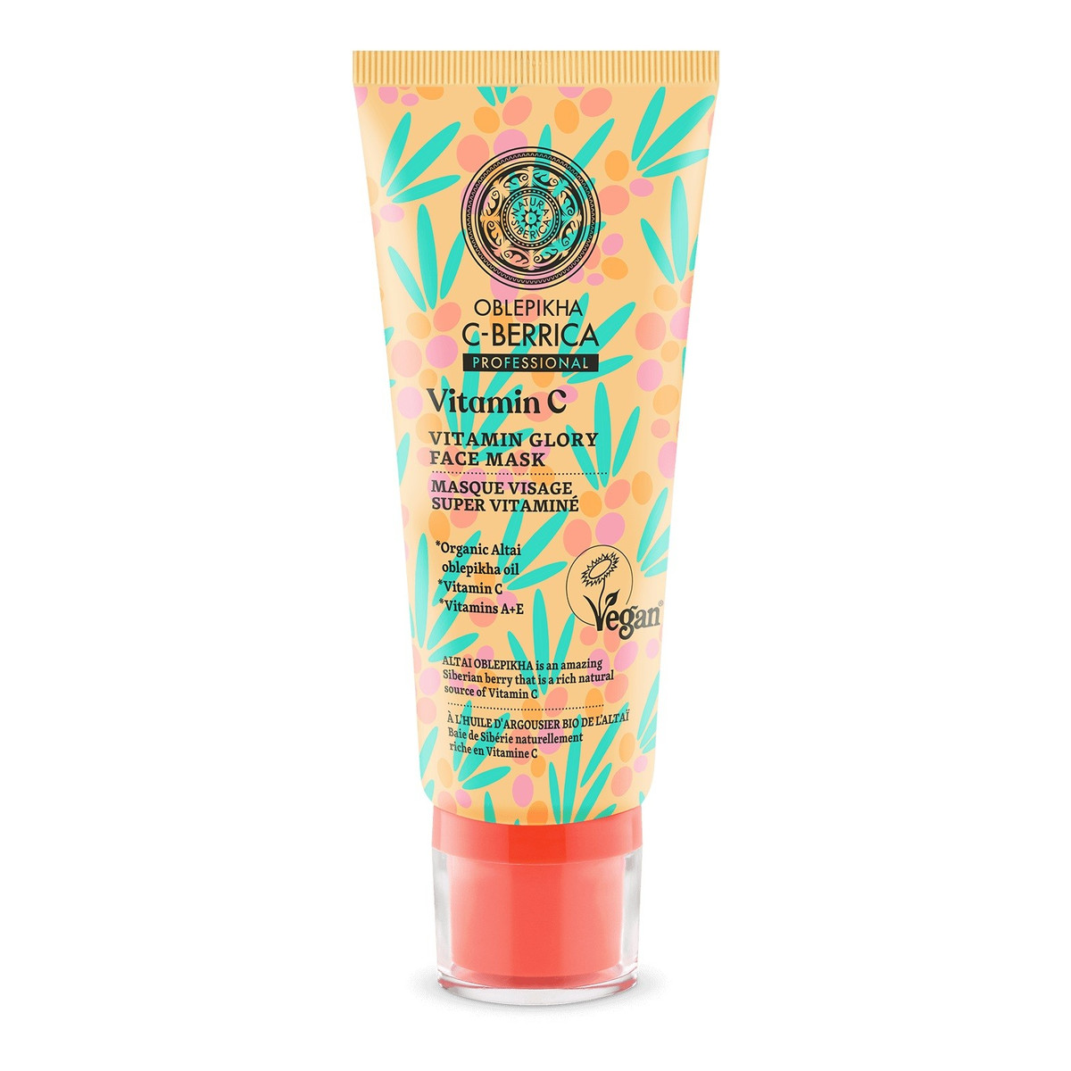 Natura Siberica oblepikha c-berrica professional regenerująca maska do twarzy vitamin c 100ml