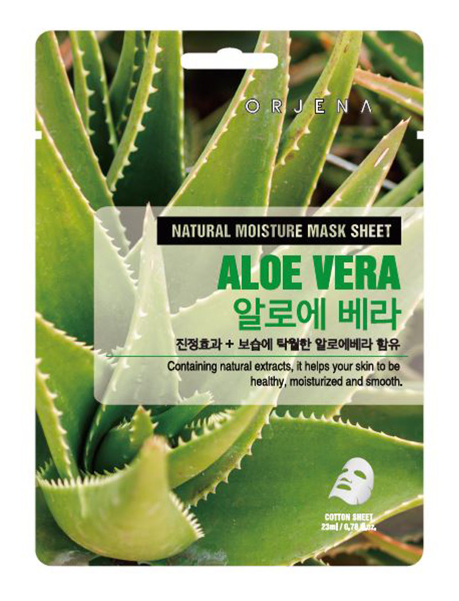 Maska do twarzy w płachcie z ekstraktem z aloesu o działaniu łagodzącym