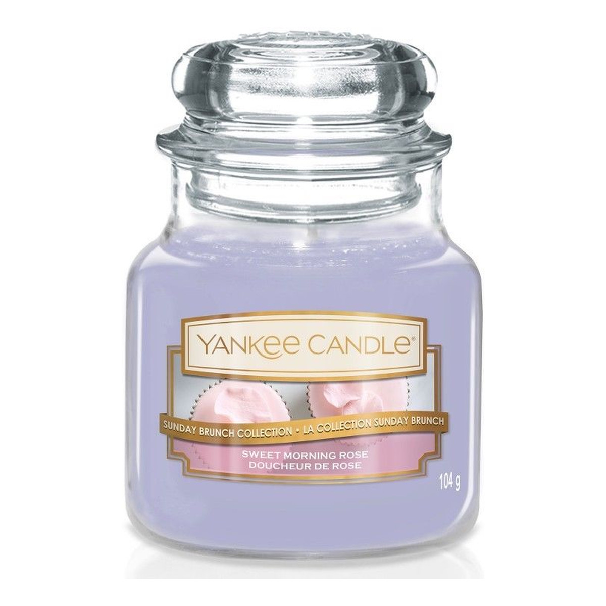 Yankee Candle Small Jar mała świeczka zapachowa Sweet Morning Rose 104g