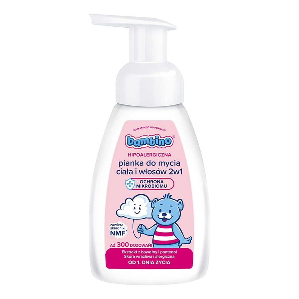 Bambino Hipoalergiczna pianka do mycia ciała i włosów 2w1 250ml