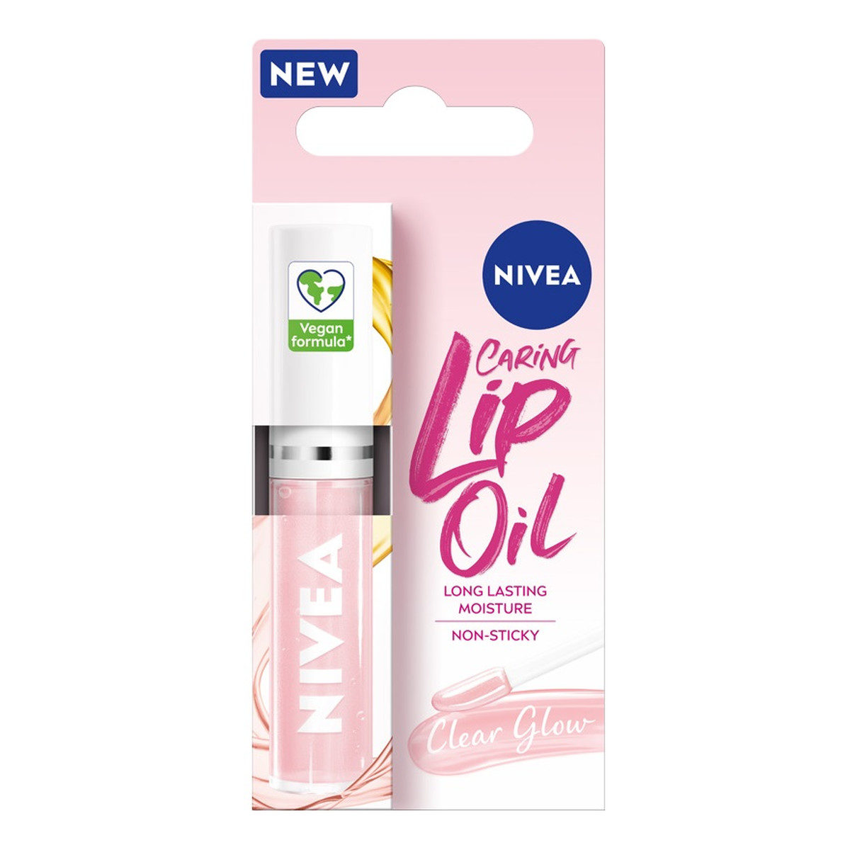Nivea Caring Lip Oil pielęgnujący olejek do ust Clear Glow 5ml