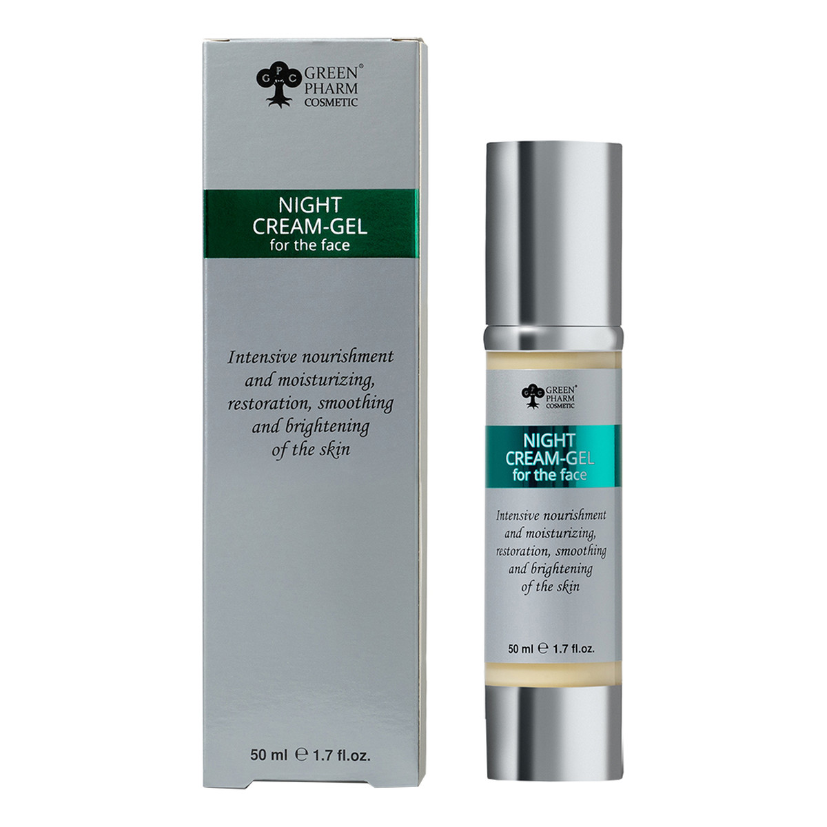 Green Pharm Cosmetics Ultralekki krem-żel na noc 50ml