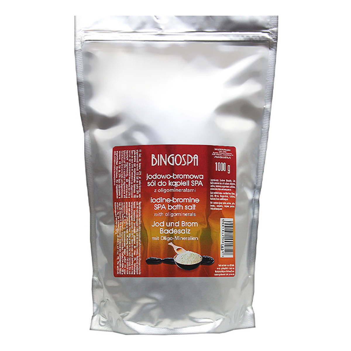 BINGOSPA Jodowo-bromowa sól do kąpieli SPA z oligominerałami - Iodine 1000g