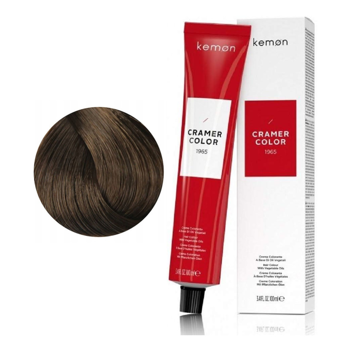 Kemon Cramer Color Kremowa farba do włosów z olejem kokosowym Dark Med. Nat. Blond (6.00) 3szt.x100ml
