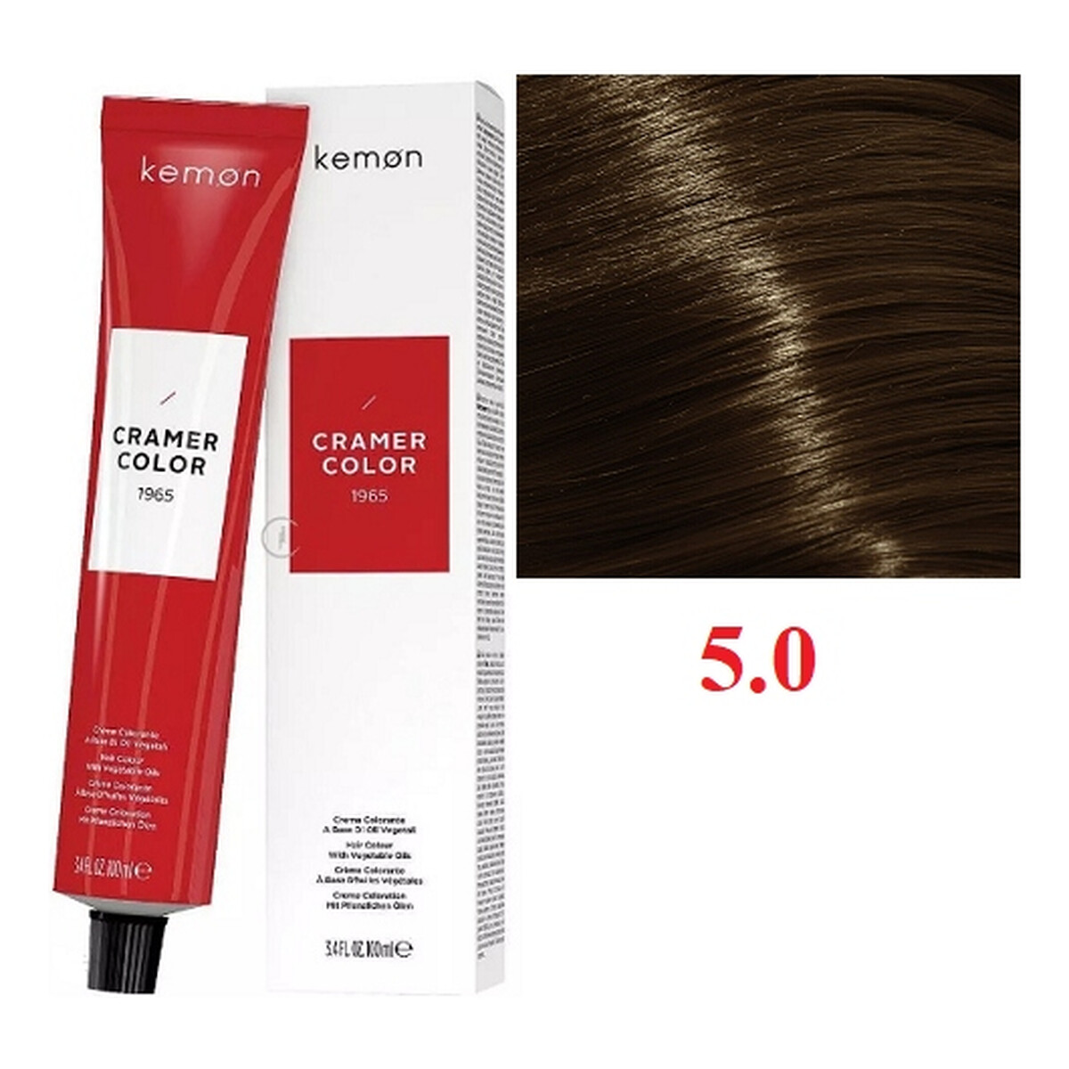 Kemon Cramer Color Kremowa farba do włosów z olejem kokosowym 100ml