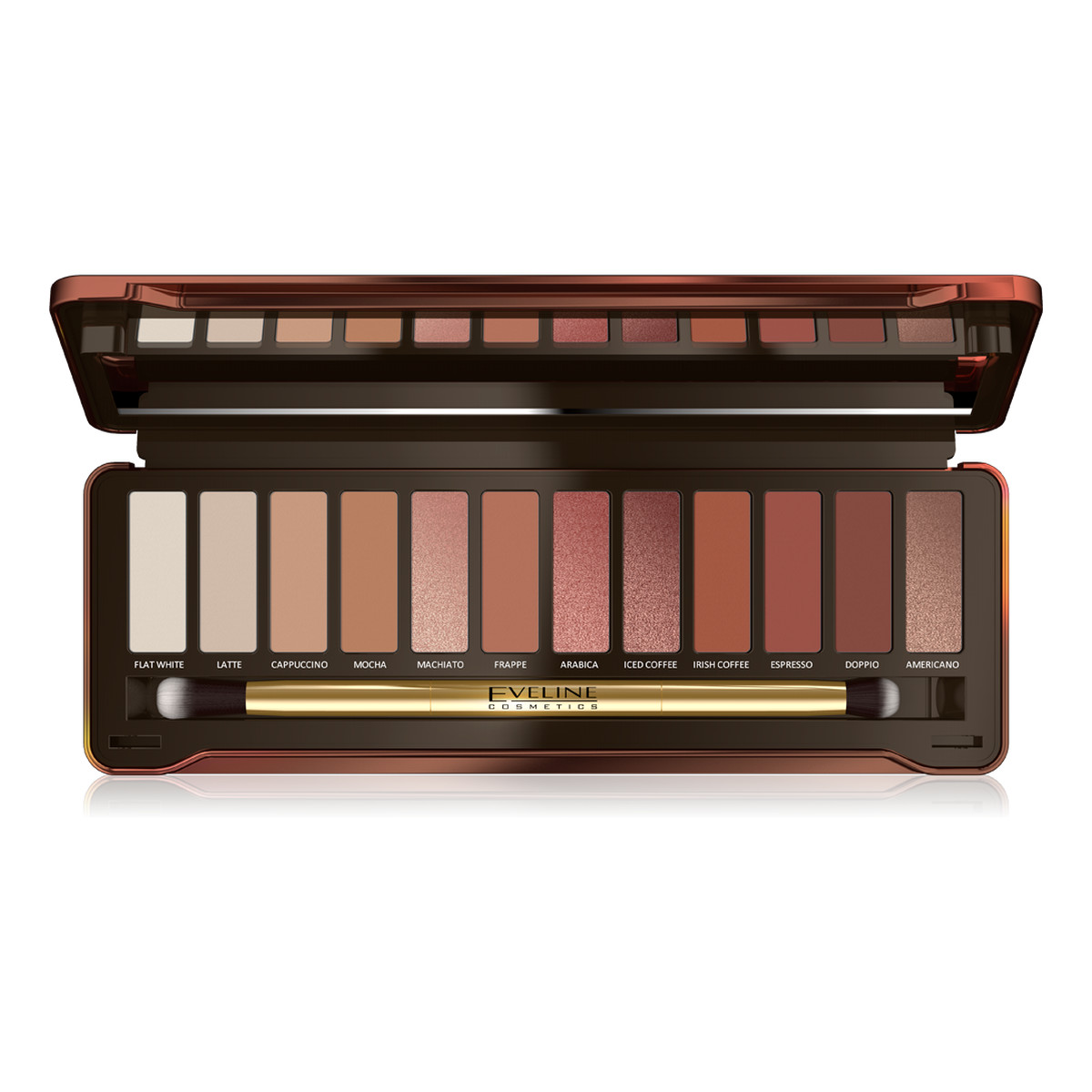 Eveline Charming Mocha paleta 12 cieni do powiek