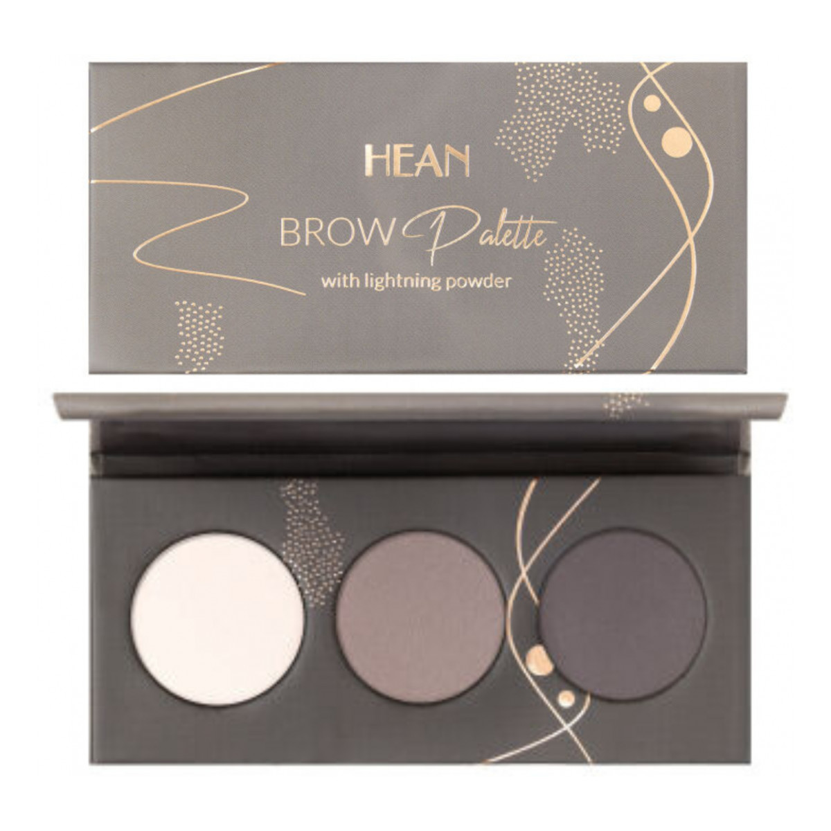 Hean Paleta do brwi z cieniem rozświetlającym Brow Palette 6g