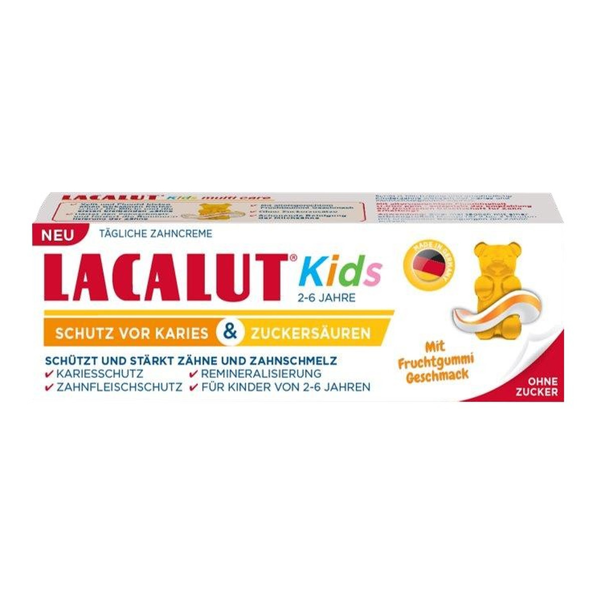 Zdrovit Lacalut kids pasta do zębów dla dzieci od 2-6 lat 55ml