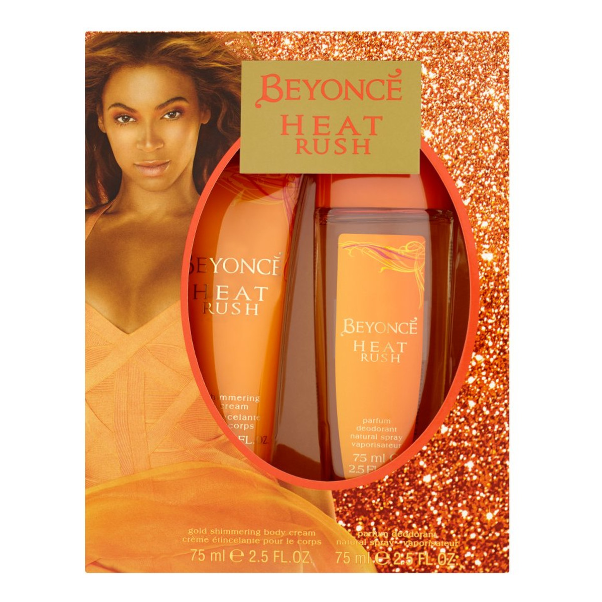 Beyonce Heat Rush Zestaw prezentowy dezodorant naturalny spray +balsam do ciała