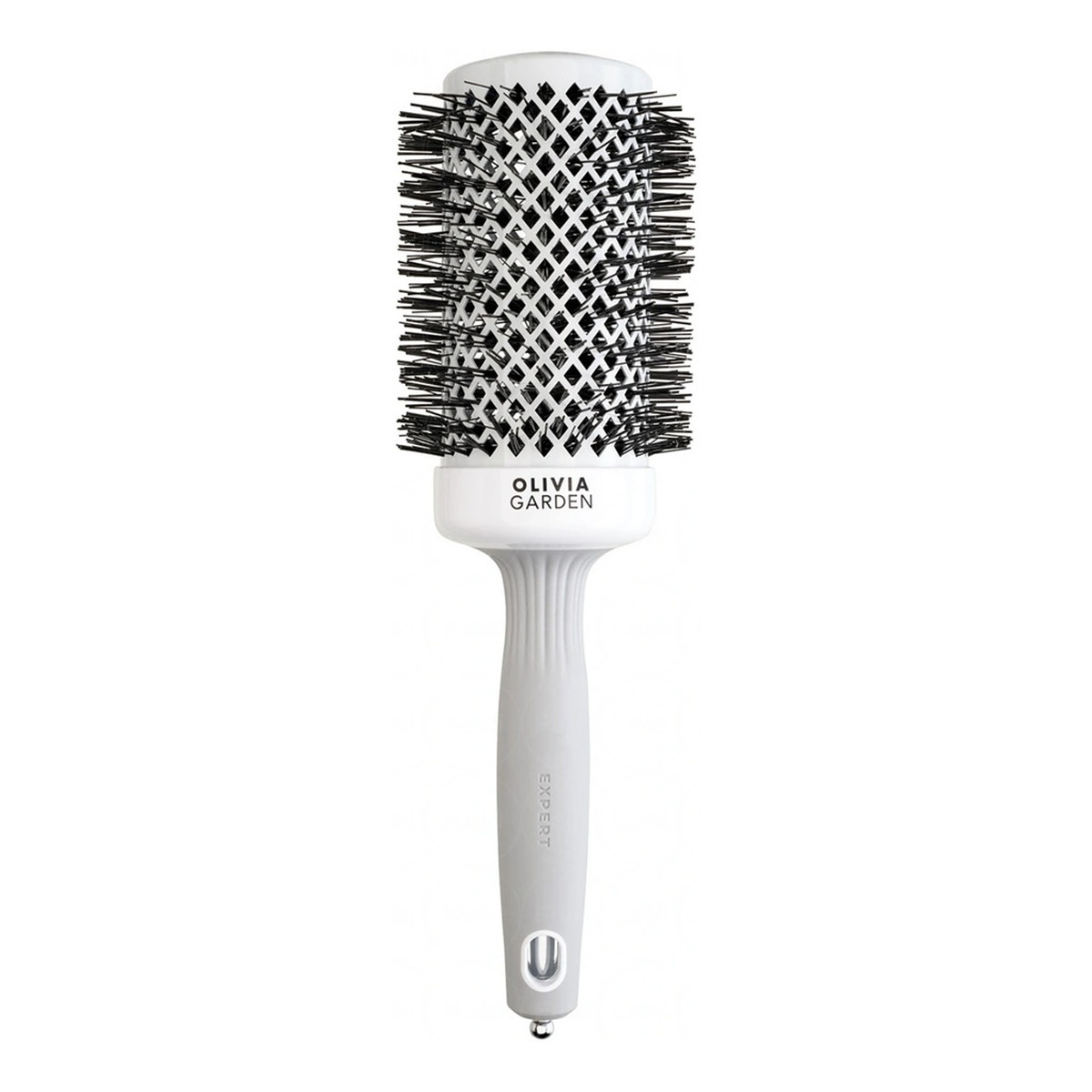 Olivia Garden Expert Blowout Shine szczotka do modelowania i suszenia włosów White/Grey mm