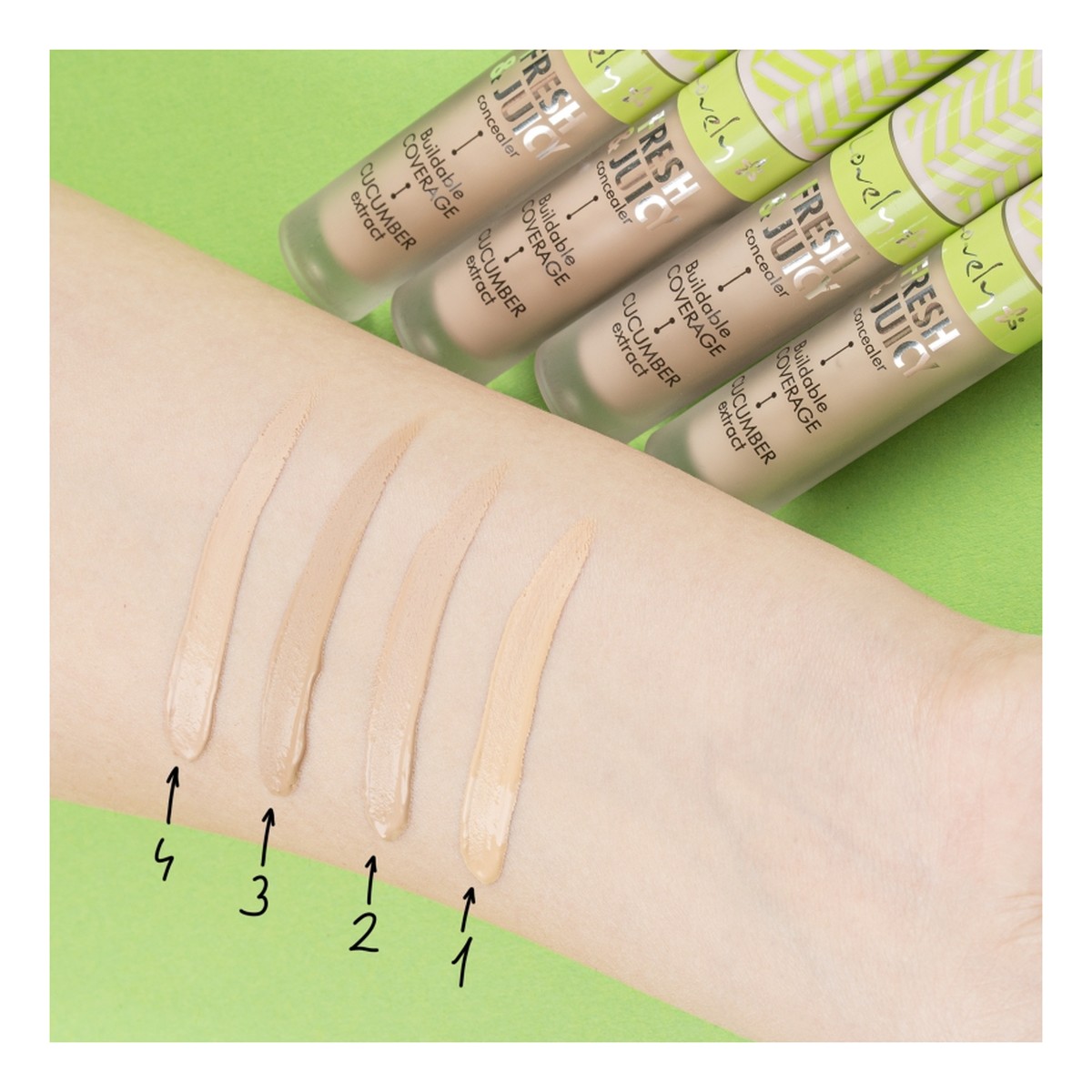 Concealer Rozświetlający korektor do twarzy z ekstraktem z ogórka