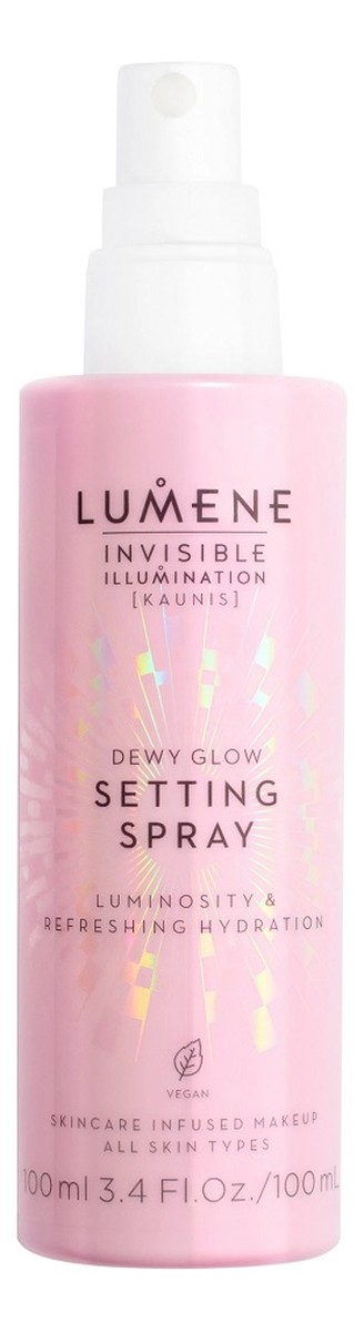 Invisible illumination dewy glow spray utrwalający makijaż