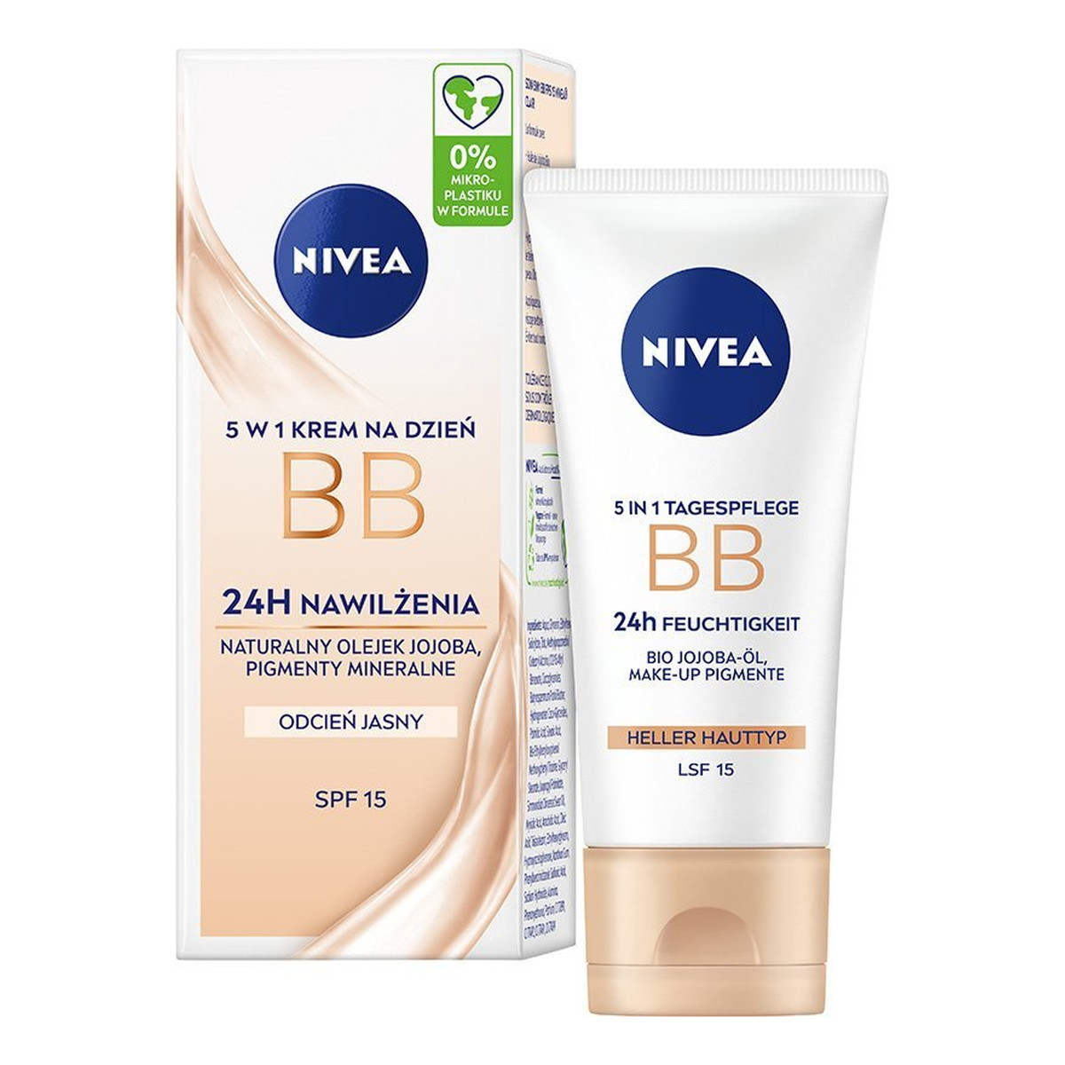 Nivea BB Krem 5 w 1 Nawilżający SPF15 jasny 50ml